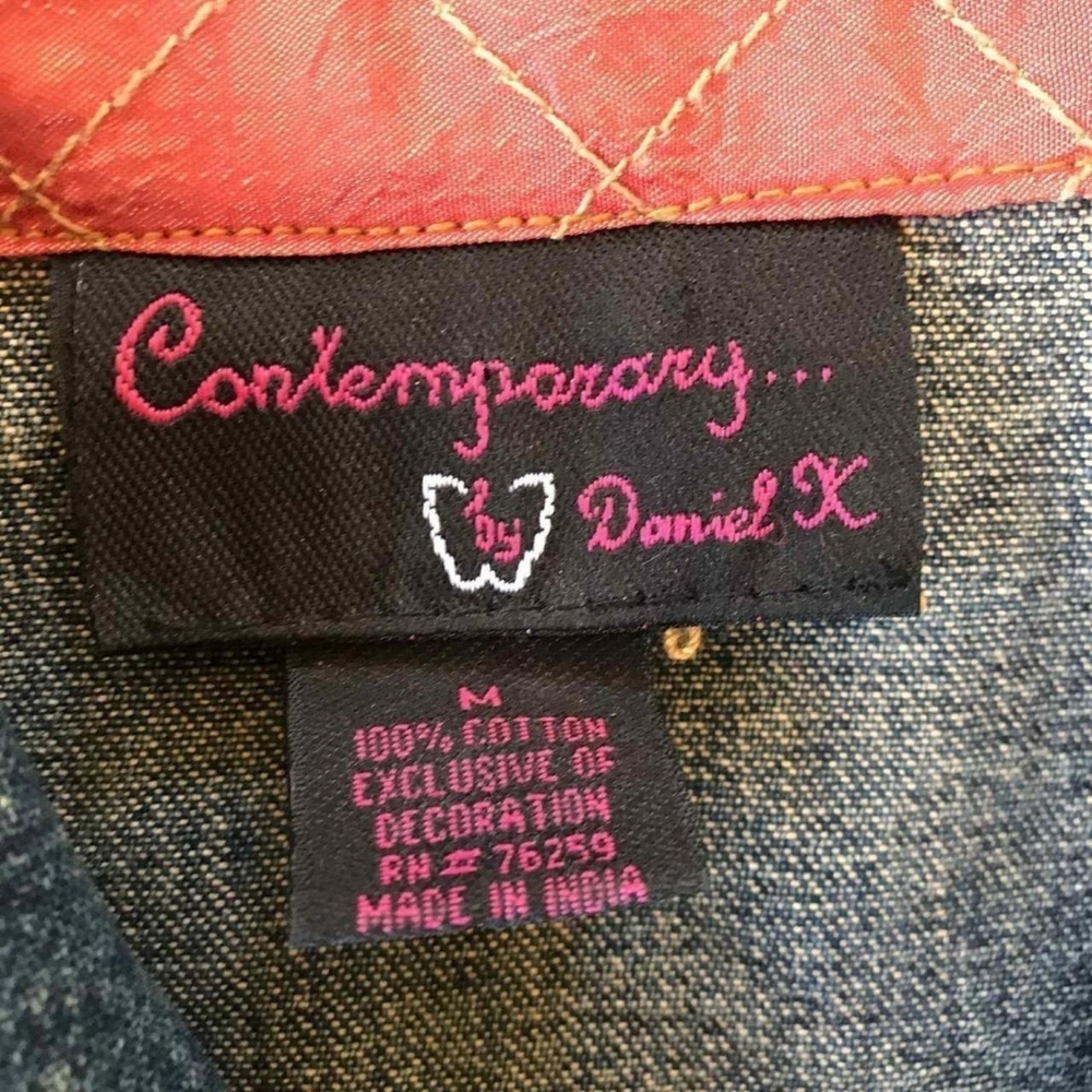 Daniel K Jean Button Down Jacket With Corral Tone… - image 5